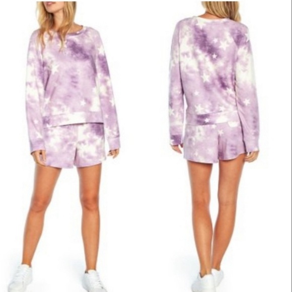 Wildfox Other - 🎉HP👉WILDFOX Super Soft Relaxedfit Sweatshirt& Short Lounge Set.